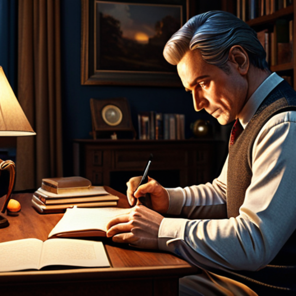 The Actor's Study**
"A focused actor fully clothed in comfortable practice attire, intensely studying a script under warm light in a cozy home office filled with books, appropriate attire, safe for work, perfect anatomy, natural proportions, detailed set design, professional concept art, modest setting."
**