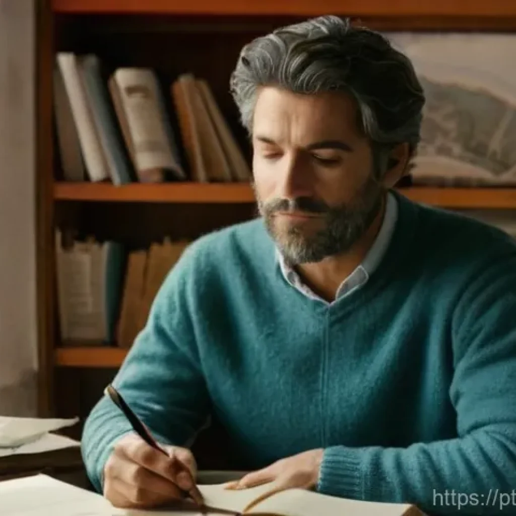 연극배우 실무에서의 어려움 - **Prompt:** A Portuguese actor, mid-twenties to early thirties, deeply engrossed in character resear...
